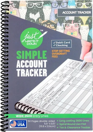 Vista 9 de The Superior Register Cuaderno para el registro de cheques y tarjetas de débito, sencillo cuaderno de control de cuentas y contabilidad financiera