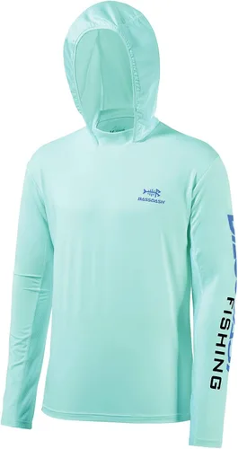 Vista 37 de BASSDASH UPF 50+ - Sudadera con capucha para hombre, protección solar UV, manga larga, rendimiento
