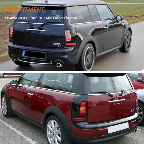 Vista 8 de ADIIL Reflector de parachoques trasero Carcasas de luz de freno de cola Lámparas de señal de giro Kit de accesorios para Mini Cooper Clubman R55