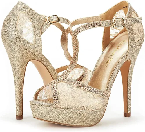 Vista 4 de DREAM PAIRS sandalias de tacón para mujer