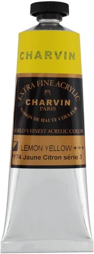 Vista 23 de Charvin Pintura acrílica profesional extrafina – verde absenta, tubo de 2.1 fl oz, pigmentos de triple fresado, resistente a la luz, pinturas