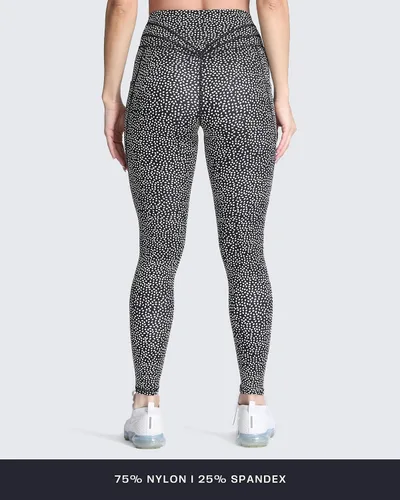 Vista 102 de Aoxjox Trinity - Pantalones de yoga de cintura alta con bolsillos para mujer, control de abdomen, cintura cruzada, leggings de entrenamiento suaves