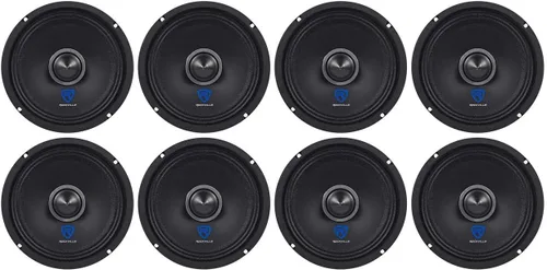 Vista 13 de Rockville RXM64 6.5 "150w 4 ohmios controlador de bajos medios altavoz de audio para coche de rango medio