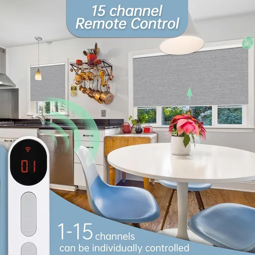 Vista 6 de Control remoto de grupo de 15 canales para persianas automáticas, controlador de grupo