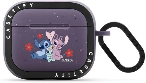 Vista 22 de CASETiFY AirPods Pro (1ª/2ª Gen) Estuche Bounce con Anillo [Colaboración Frozen] - Copo de Nieve de Anna - Taupe Mate