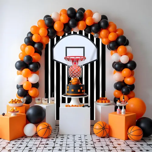 Vista 5 de Telón de fondo fotográfico de baloncesto de 5x3 pies, tapiz de pared deportivo, fondo de fotografía de zapatillas con rayas blancas y negras