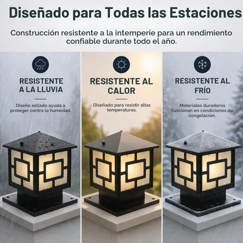 Vista 5 de Luz de poste al aire libre, moderna lámpara de pilar de vidrio de aluminio para postes de puerta y columnas, lámpara de montaje en muelle exterior