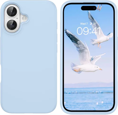 Vista 13 de GUAGUA Funda compatible con iPhone 17 Pro Max de 6.9 pulgadas, silicona líquida, goma de gel suave, delgada, forro de microfibra delgada