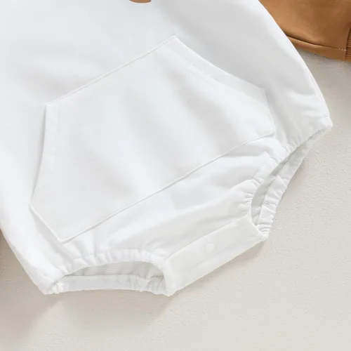 Vista 5 de Socutebabe Ropa de otoño para bebé niño, manga larga, sudadera con capucha de tablero de ajedrez, sudadera con capucha para mamá