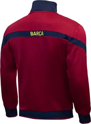 Vista 5 de Icon Sports Chaqueta deportiva de fútbol con licencia oficial del FC Barcelona, unisex para adultos