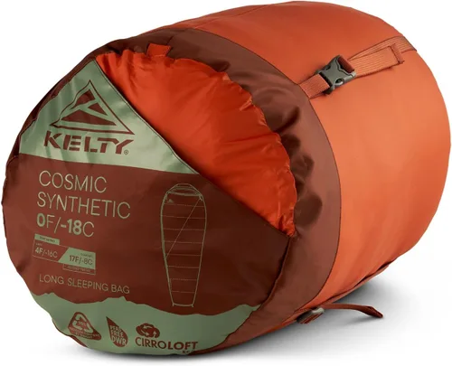 Vista 14 de Kelty Cosmic Synthetic Fill - Saco de dormir de 0 grados para mochilero, regular – correas de compresión, saco de cosas incluido Backpacking