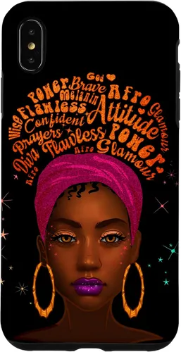 Vista 7 de iPhone 12 mini - Funda de melanina para mujer, color negro, color marrón, para niñas y mujeres