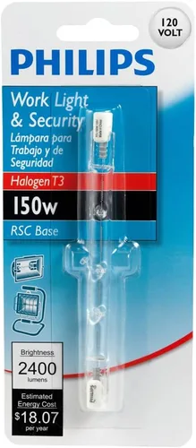Vista 3 de Philips 415752 Work and Security - Bombilla T3 RSC (150 W, 4,7 pulgadas), con base de doble extremo