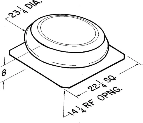Vista 3 de Ventilador eléctrico para montar en techo de ático, de Broan (1600 CFM), 356BK