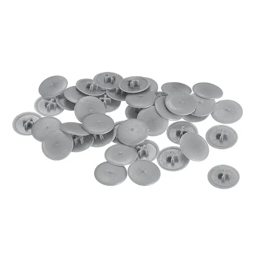 Vista 35 de HARFINGTON Tapas de rosca de plástico, 160 piezas, 11.5x3mm, cubierta de plástico para decoración de tornillos para tuerca de montaje de leva Beige