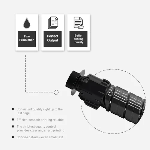 Vista 6 de MP C3503 C3003 - Cartucho de tóner negro (paquete de 1 unidad): Cartucho de tóner Bispe de alto rendimiento 841813 de repuesto para impresora Ricoh