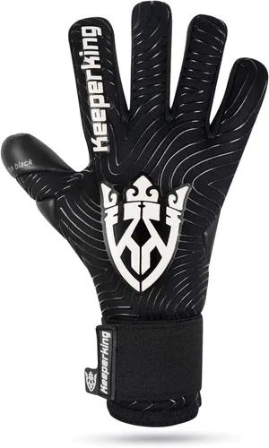 Vista 2 de Keeperking Guantes profesionales de portero de fútbol para niños, chicos, jóvenes, adultos, hombres, guantes de portero de fútbol con agarre fuerte