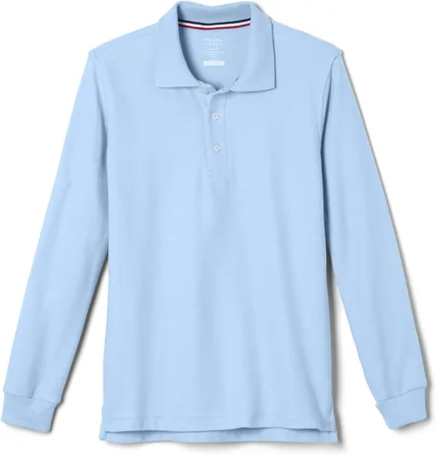 Vista 13 de French Toast Camisa de uniforme escolar de piqué con manga larga para niños y niñas, Azul marino