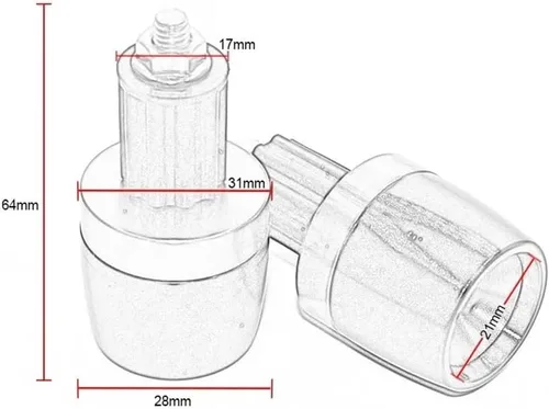 Vista 4 de for FZ8 for FZ 8 7/8" Motorcycle Handlebar Grips Ends Counter Weight Handle Bar End Cap Bar Ends