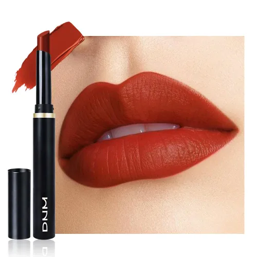 Vista 21 de evpct Lápiz labial líquido mate malva con aceite de labios, acabado brillante, lápiz labial 2 en 1, resistente al agua de larga duración