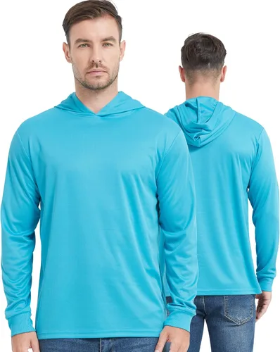 Vista 11 de ProtectX Sudadera ligera de manga larga con protección solar de alta visibilidad, UPF 50+ de secado rápido, camisa SPF UV, ropa activa