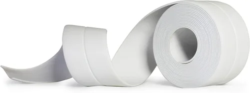 Vista 6 de VViViD Rollo de cinta selladora de calafateo impermeable blanca adhesiva para despegar y pegar (1 rollo)