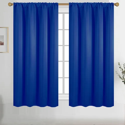 Vista 86 de Diraysid Cortinas opacas beige para dormitorio y sala de estar, cortinas con aislamiento térmico para oscurecer la habitación, 42 x 63 pulgadas, 2