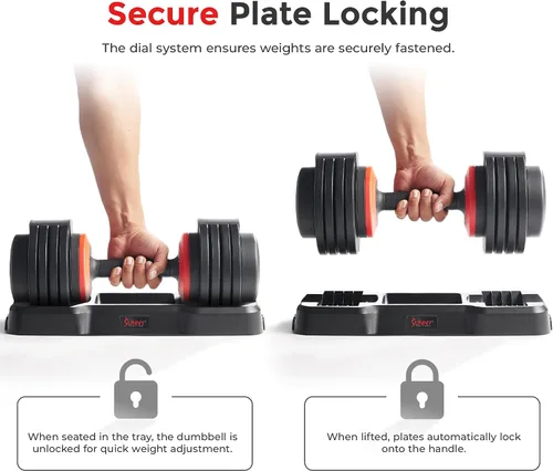 Vista 4 de Sunny Health & Fitness Elite Adjustable Dumbbell