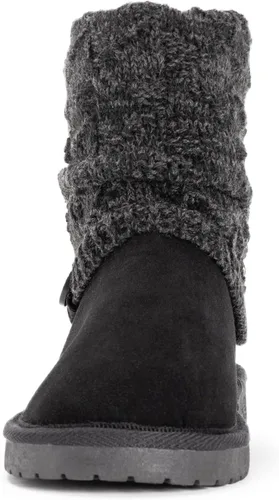 Vista 4 de MUK LUKS Botas Laurel para mujer Jaspeado Negro