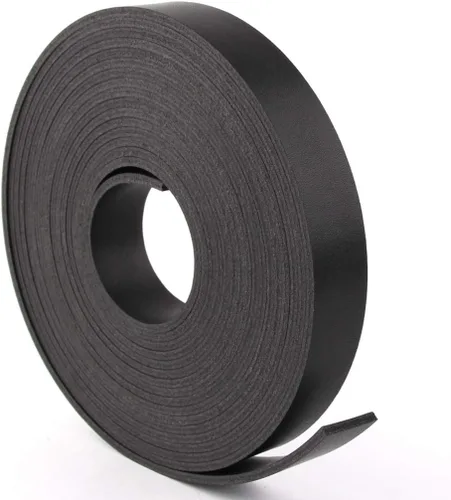 Vista 38 de lalatia Correa de cuero sintético de doble cara para manualidades, 1 pulgada de ancho, color negro, 2 yardas de largo