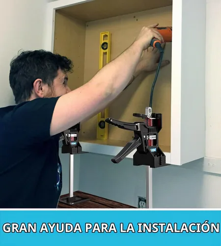 Vista 3 de Gato de brazo de ahorro de mano de obra (2 unidades), dispositivo de elevación de altura con estuche de almacenamiento