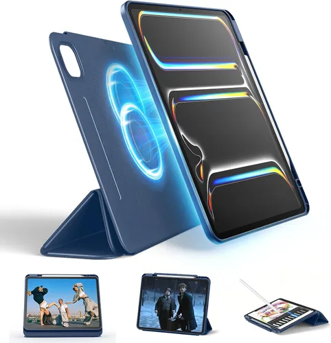 Vista 10 de SPARIN - Funda para iPad mini 7 A17 Pro 2024/iPad Mini 6 2021 de 8.3 pulgadas Negro