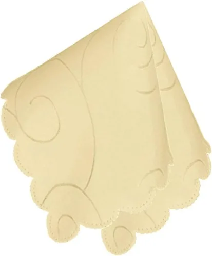 Vista 16 de Mantel EcoSol Designs de microfibra, con estampado de damascos, resistente a las arrugas y las manchas