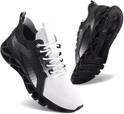 Vista 2 de UMYOGO Tenis cómodos para hombre, para caminar, correr, tenis de moda para adultos
