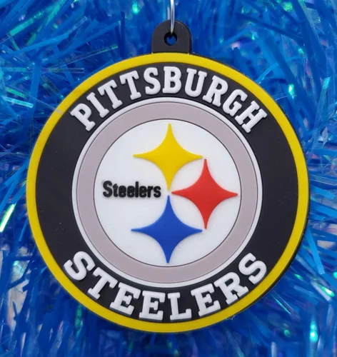 Vista 6 de Pittsburgh - Juego de adornos navideños de 6 piezas para el equipo de fútbol