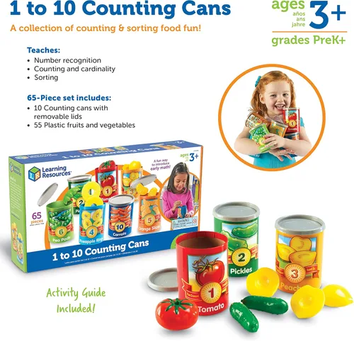 Vista 6 de Learning Resources Latas para contar del uno al diez