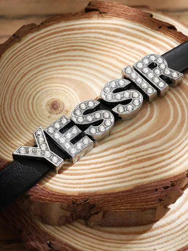 Vista 6 de Sacina Yes Sir - Gargantilla gótica punk negra de piel sintética, collar gótico para mujer, Aleación de zinc, acero inoxidable, No es una piedra