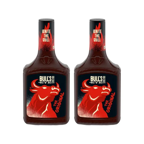 Vista 11 de Bull's-Eye, Salsas BBQ de humo de nogal, botella de 18 onzas (paquete de 3)