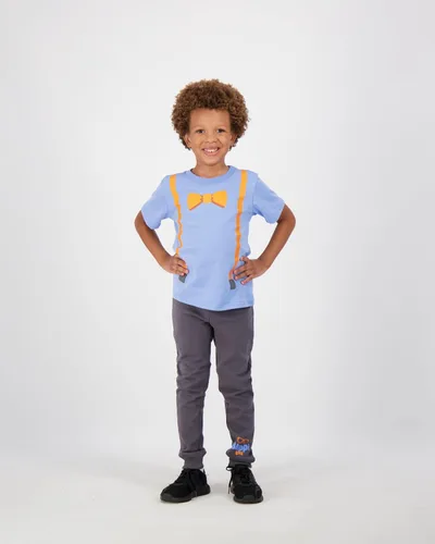 Vista 7 de Blippi Boys 2 Piece Short Sleeve T-Shirt and Pants Set for Toddler and Big Kids