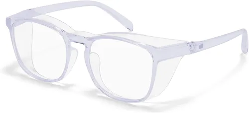 Vista 31 de Gafas de seguridad anti niebla para mujeres y hombres, TR90, lentes de bloqueo de luz azul, transparentes, antiarañazos, protección UV, marco