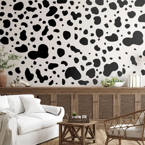 Vista 6 de Chinco 486 calcomanías adhesivas de vinilo con estampado de vaca, decoración de granja divertida para dormitorio, sala de estar, ventana, vitrina