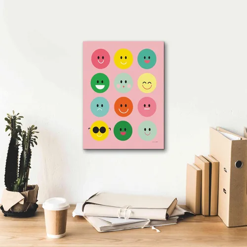 Vista 8 de Epic Graffiti 'Happy Circles' de Ann Kelle Designs, lienzo decorativo para pared, 12 x 16 pulgadas