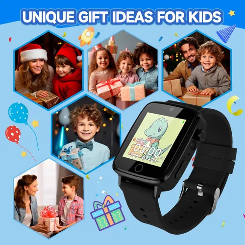 Vista 7 de Reloj para Niños Juguetes para Niños con 26 Juegos, Reloj Inteligente con Cámara para Niños de 4 a 12 Años, Pantalla Táctil, Podómetro, Linterna
