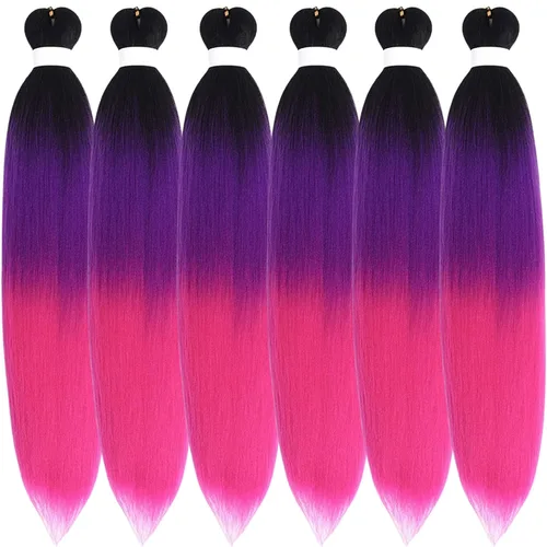 Vista 79 de Cabello trenzado para niños preestirado de 16 pulgadas, color negro para niños, trenzas sin nudos