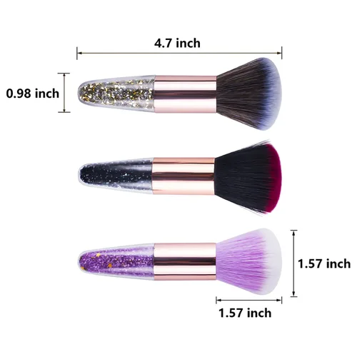 Vista 2 de Cepillos de uñas para decoración de uñas, cepillo de limpieza de uñas, cepillo de rubor, brochas de maquillaje, cepillo de polvo de uñas, cepillo