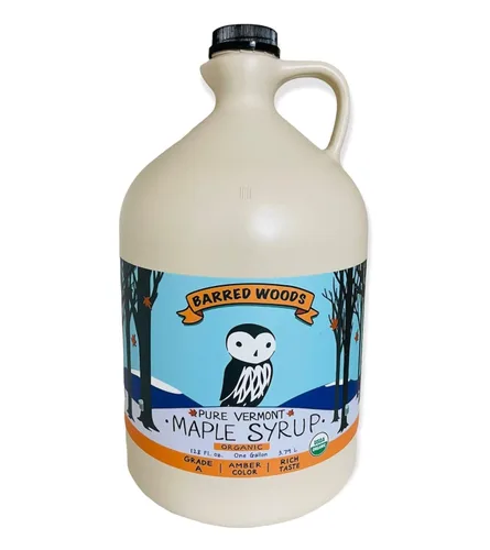 Vista 10 de Jarabe de arce orgánico Vermont – puro y totalmente natural – jarra de una pinta (16 onzas) – Grado A Ámbar rico – De Barred Woods Maple