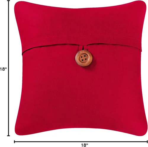 Vista 3 de C&F Home Sobre rojo patriótico 4 de julio Día de los Caídos Día del Trabajo Americana Libertad de Plumas Decoración Decoración Almohada 18 x 18 Rojo