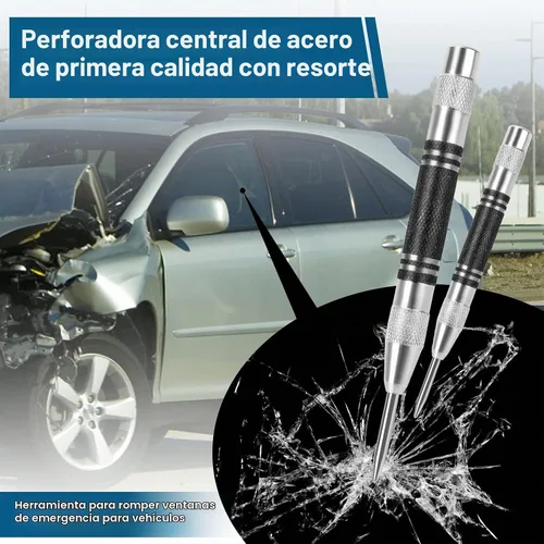 Vista 4 de 2 perforadores centrales automáticos de alta resistencia, perforador de agujero central de acero de alta calidad de 5 pulgadas, herramienta