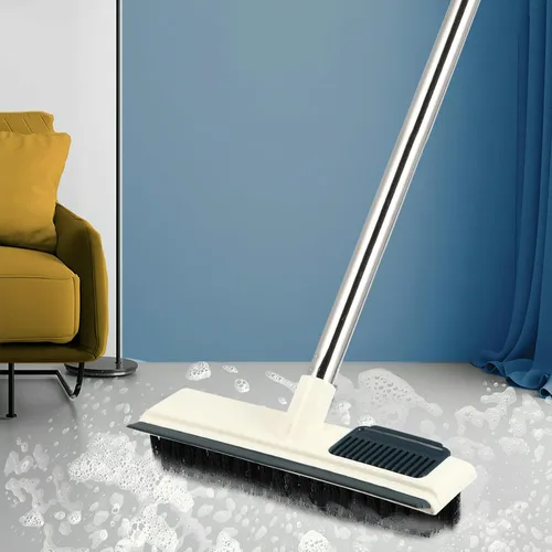 Vista 2 de Generic Cepillo de limpieza para pisos, cepillo de limpieza de surcos, para alfombras, para limpieza de suelos, fregona de pisos, cepillo
