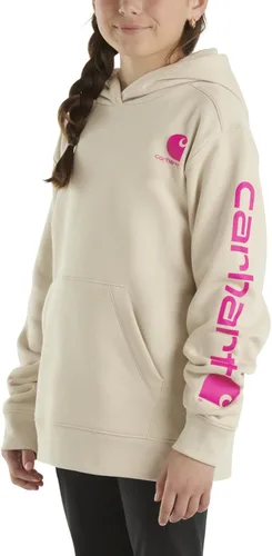 Vista 3 de Carhartt Sudadera de punto de manga larga con cuello y capucha para niñas